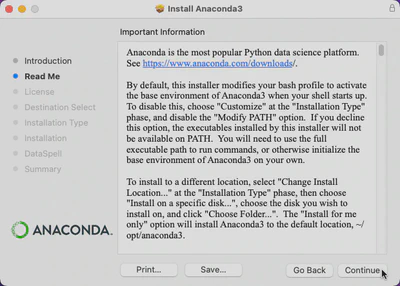 Anaconda3 Installer Read Me.