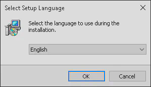 R Installation Language Selection.